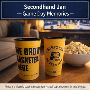 Indiana Pacers Stadium Cups – Set of 2 - Great Condition - Used Once
